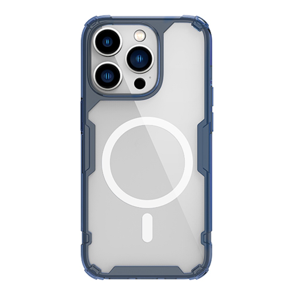 Nillkin NL-8601 Şeffaf Magsafe Kılıf Apple iPhone 14 Pro Mavi